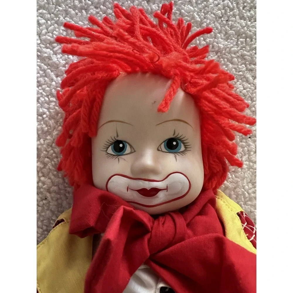 Chips Porcelain Musical Doll By Russ Female Clown With Tag‎ No Box